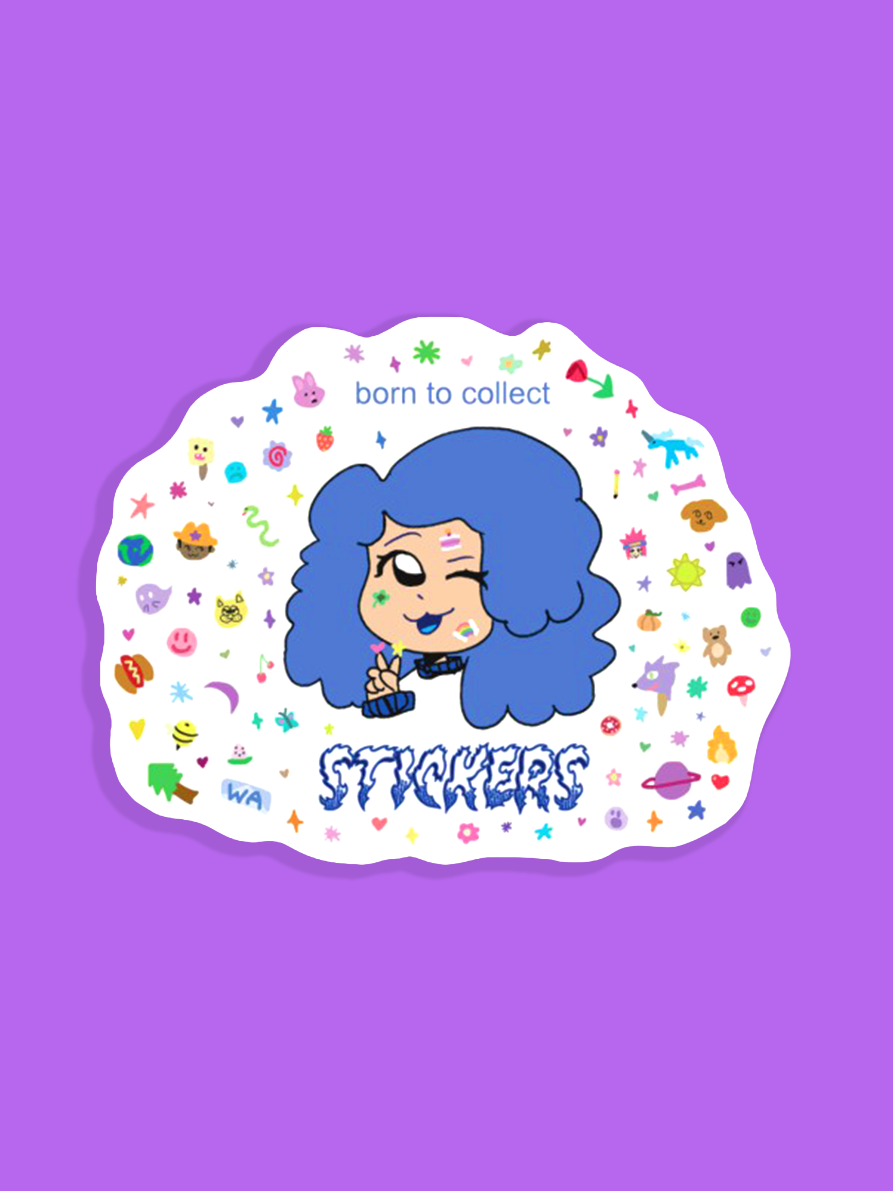 Born to Collect Stickers Sticker