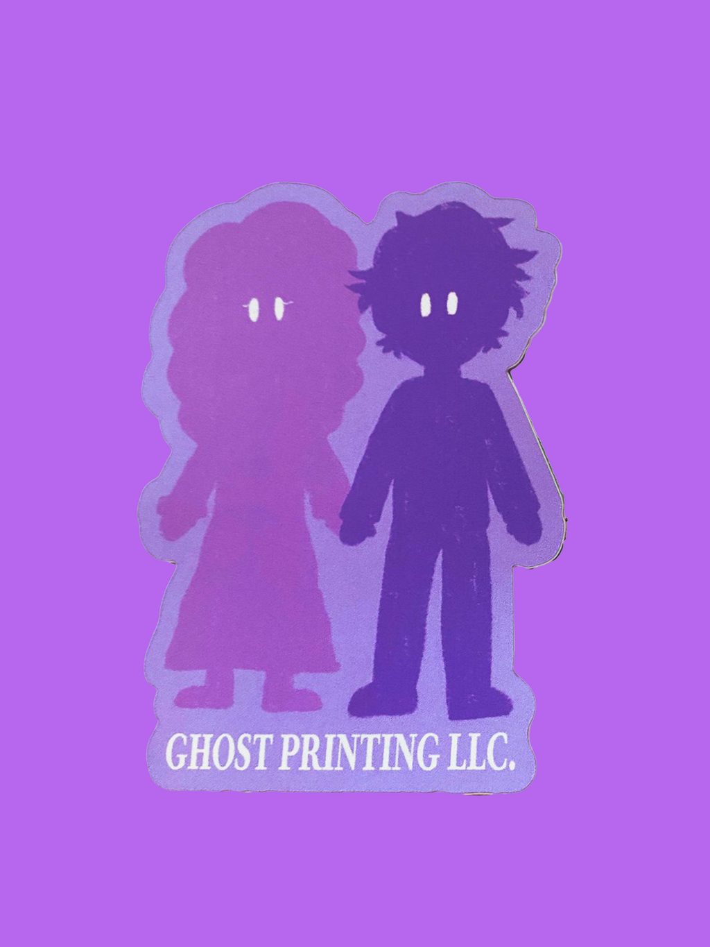 Ghost Printing LLC. Logo Sticker