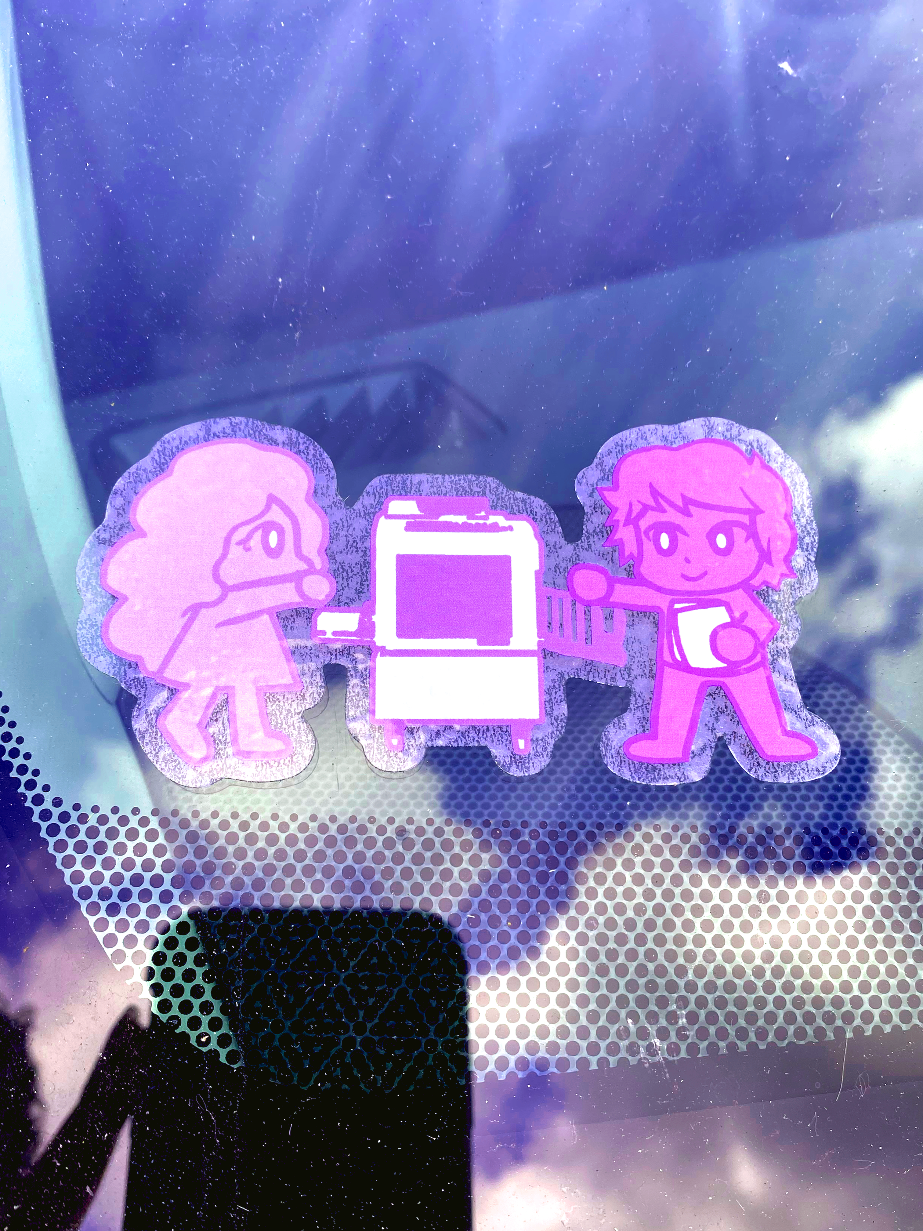 Ghost Printers Sticker (Clear BG)