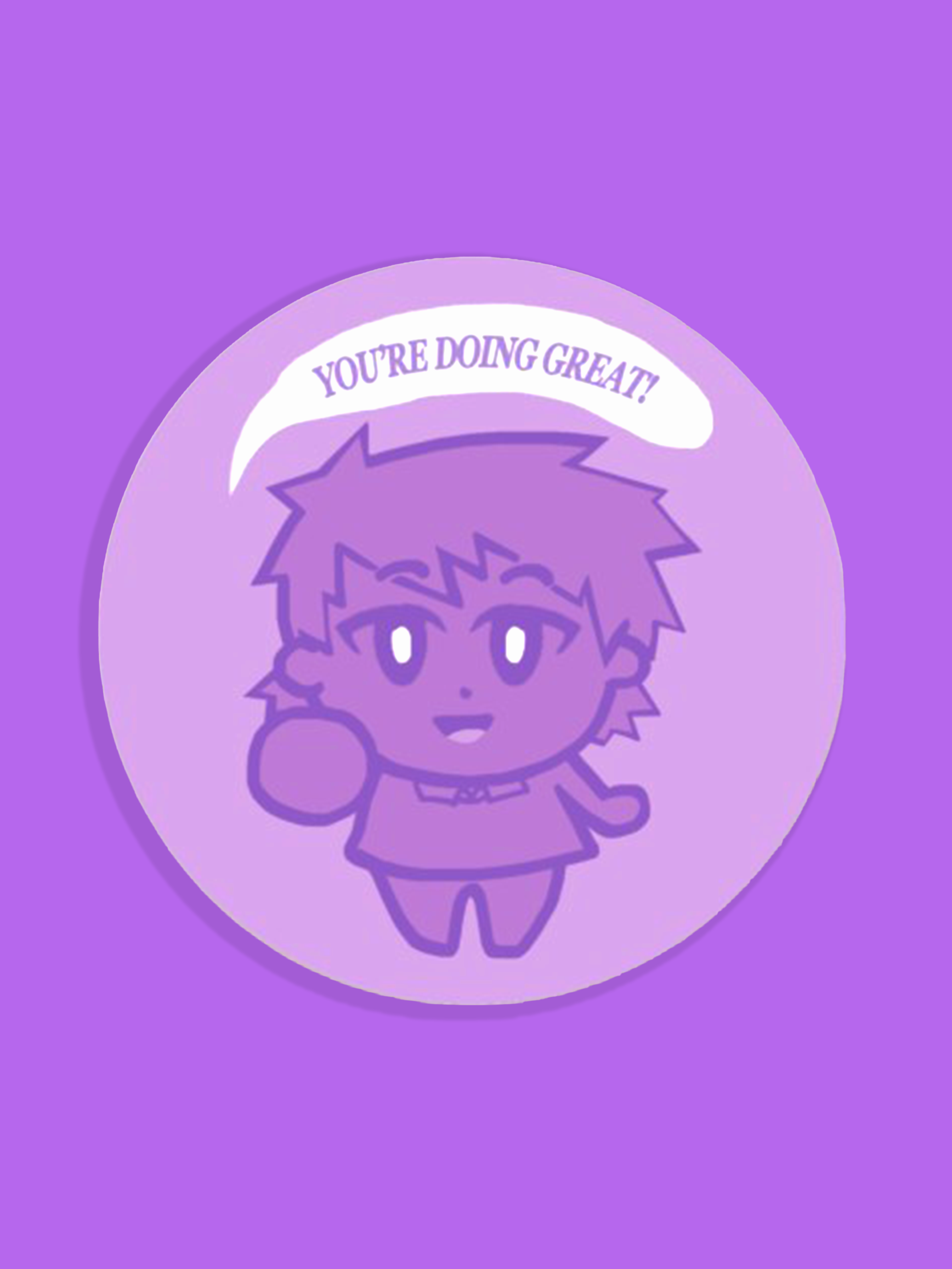 "You're Doing Great" Ghost Boy Sticker