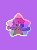 Ghost Boy Star Sticker (Holographic)