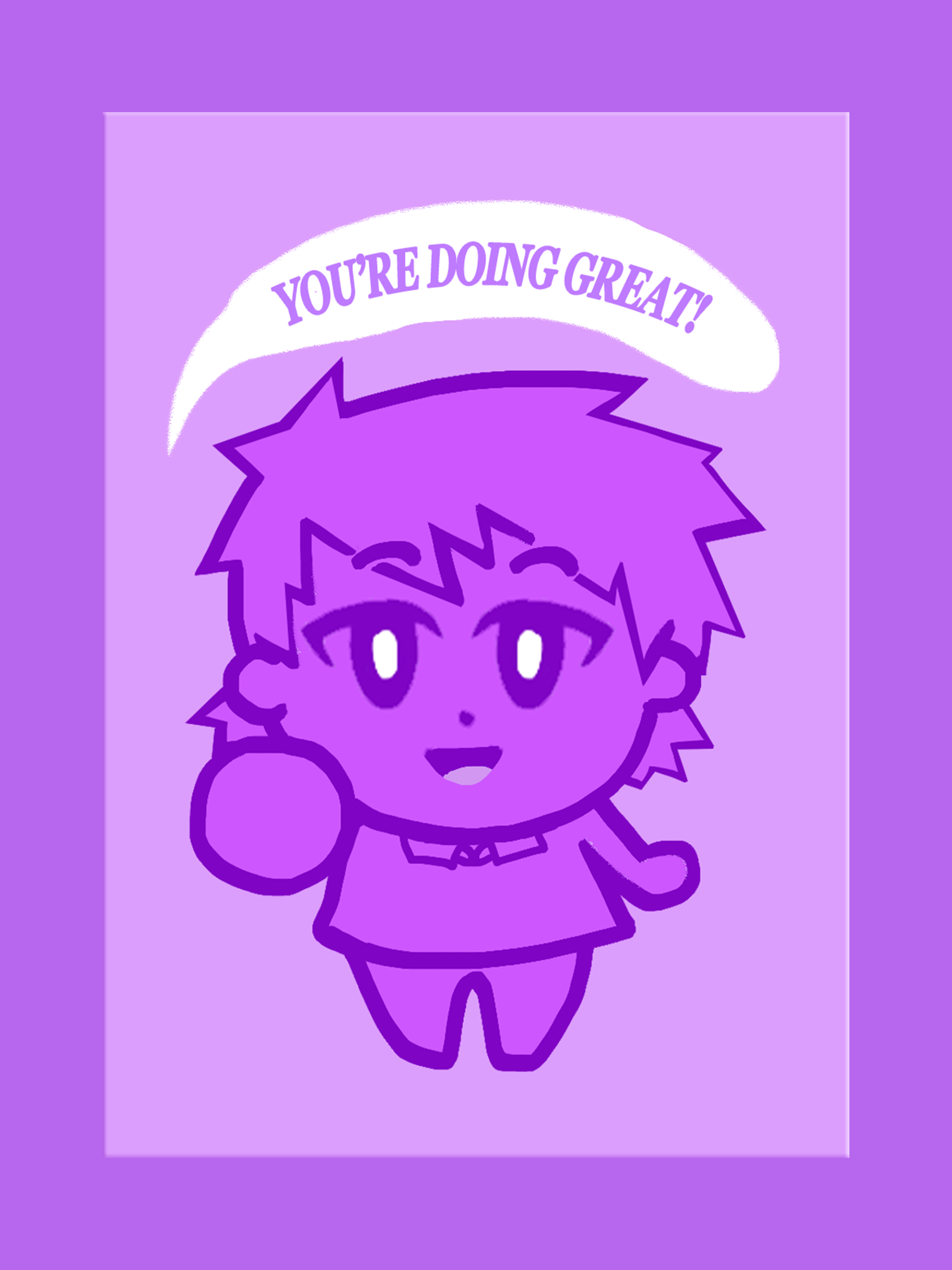 You're Doing Great! Art Print Postcard