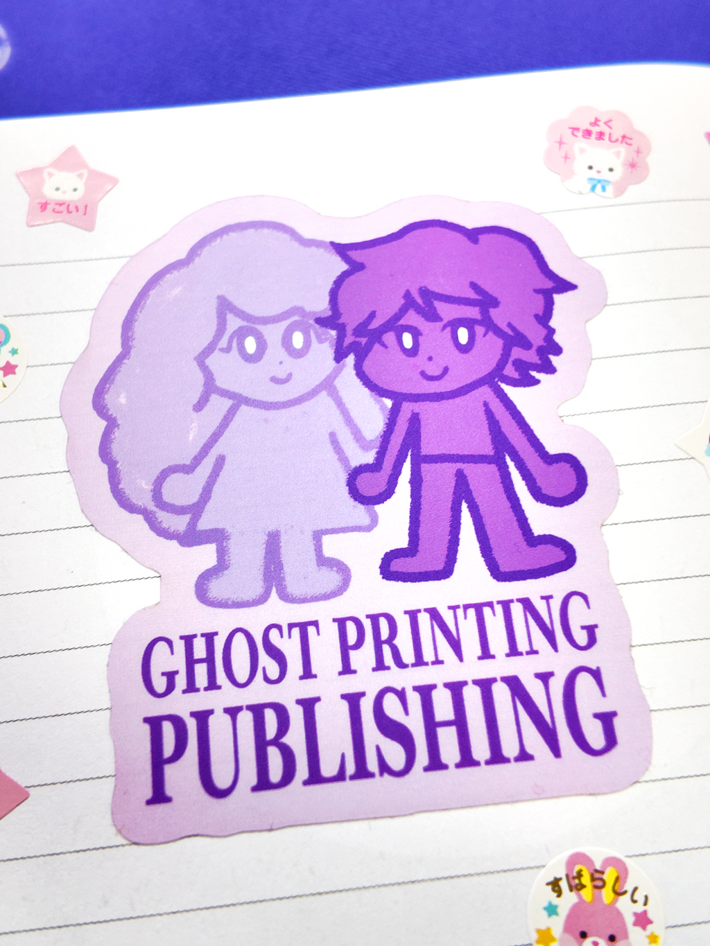 Ghost Printing Publishing Logo Sticker