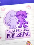 Ghost Printing Publishing Logo Sticker