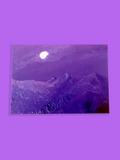 Purple Mountains Painting Postcard