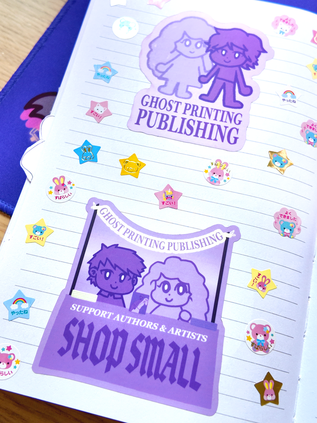 Ghost Printing Publishing Logo Sticker