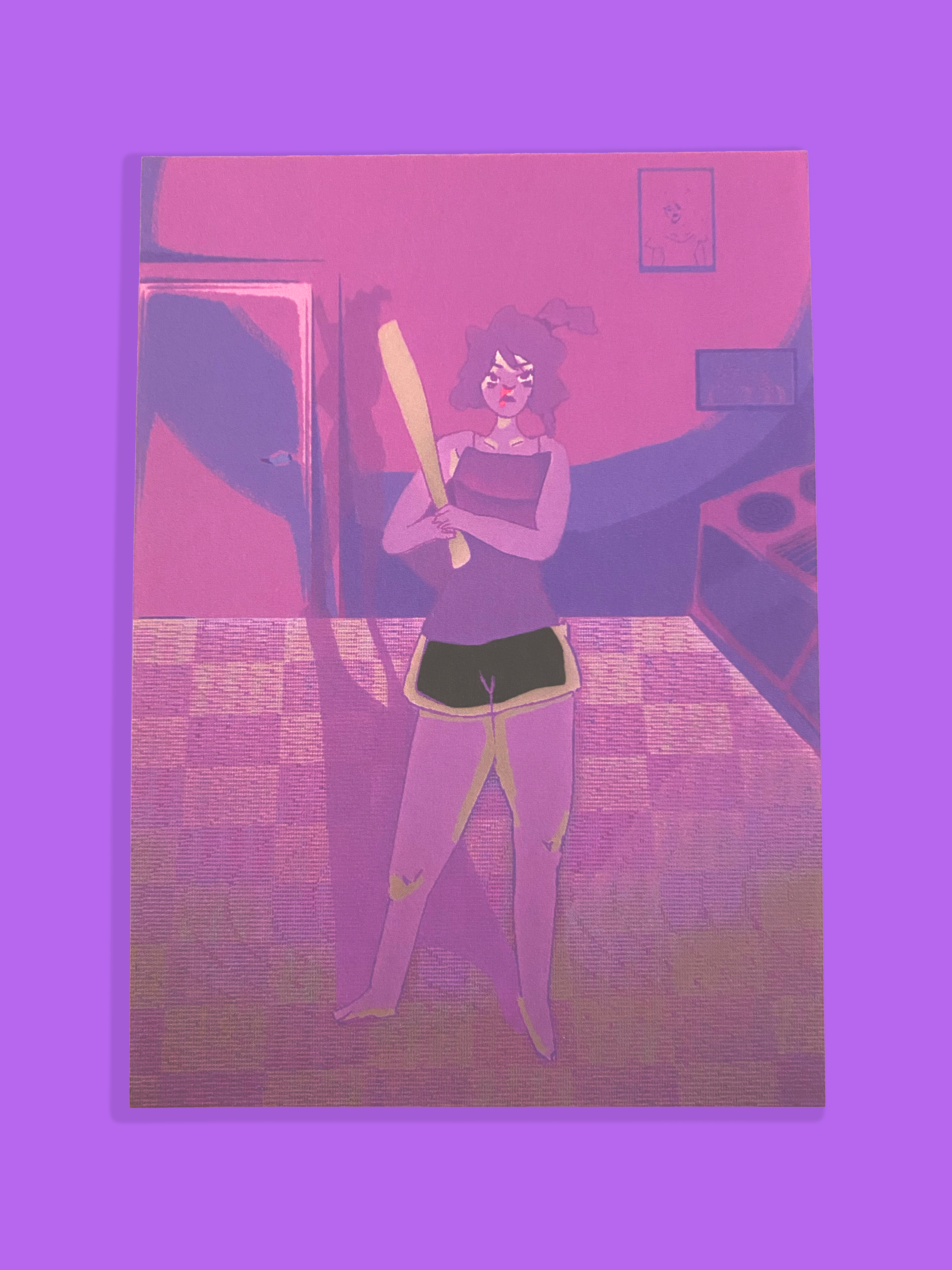 Ultraviolet Night Postcard